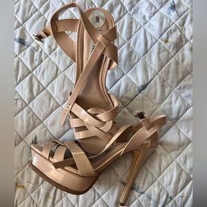 Steve Madden Nude Strappy High Heel Sandals